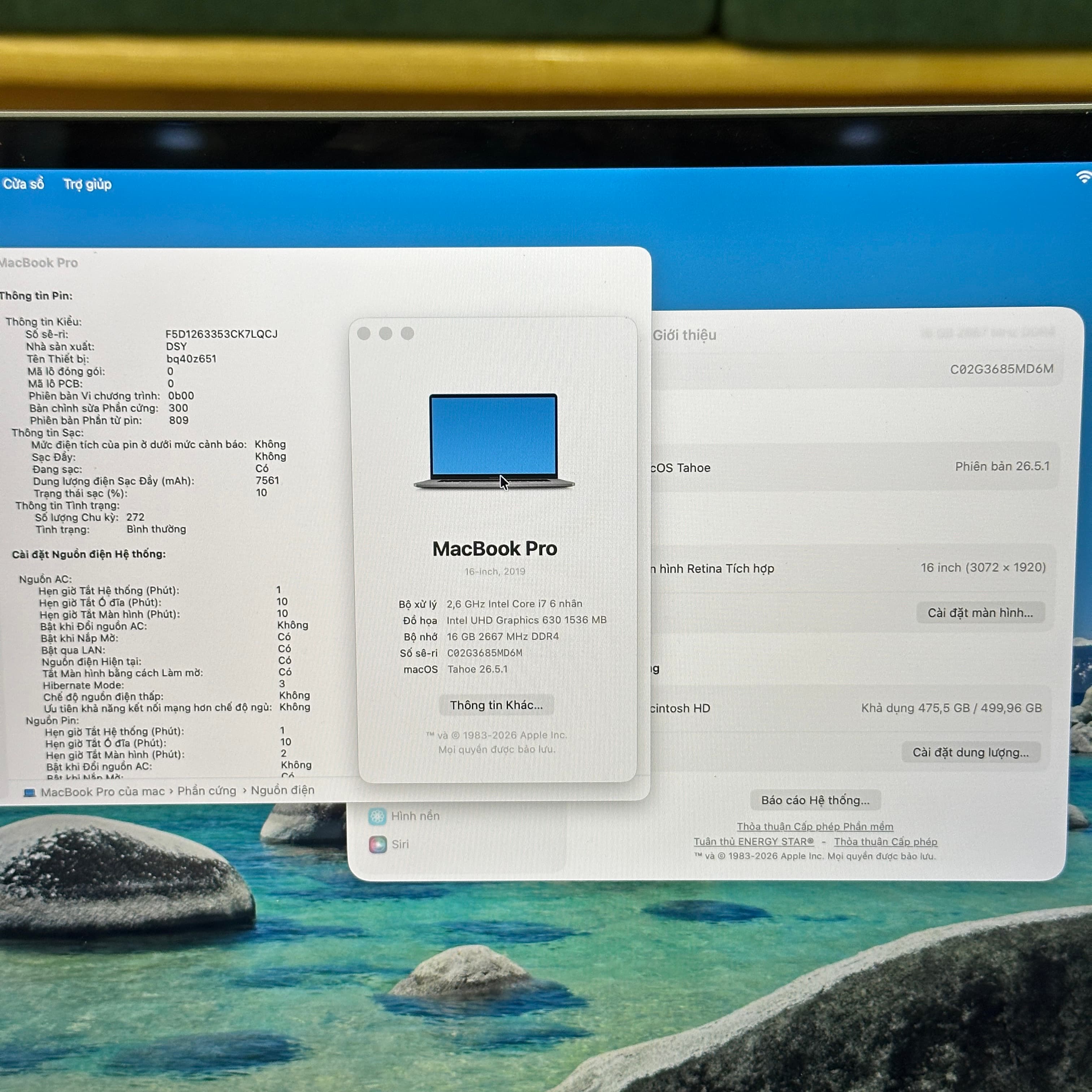 MacBook Pro Intel i7 2019 16 inch - image 2