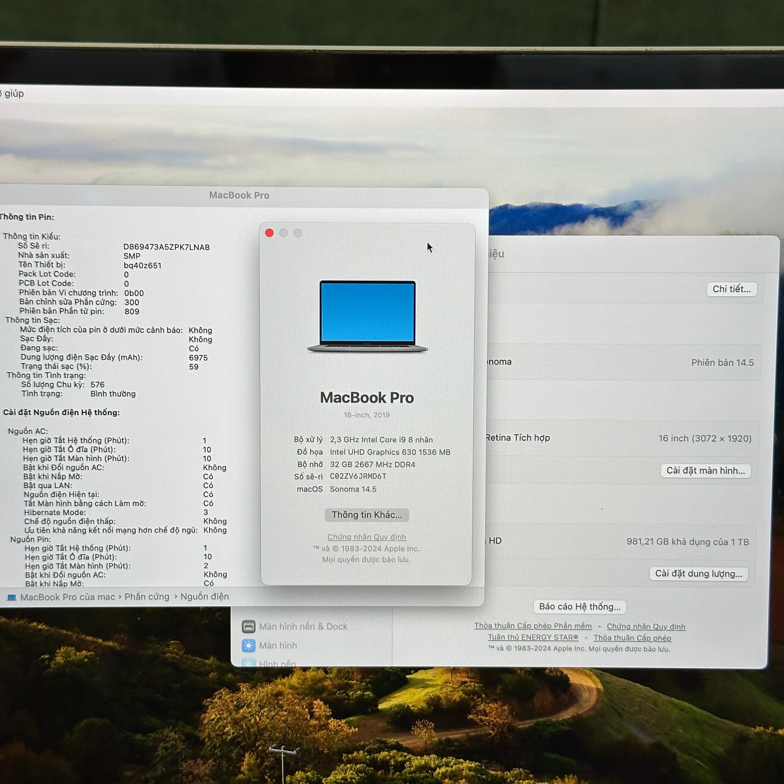 MacBook Pro Intel i9 2019 16 inch - image 2